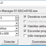 Como alterar a resolução do CM0102?